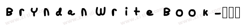 Bryndan Write Book字体转换